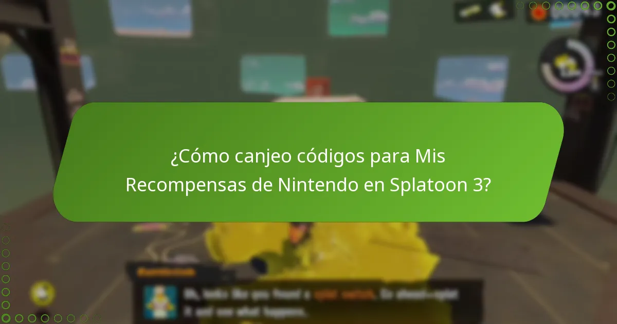 ¿Cómo reclamo Mis Recompensas de Nintendo en Splatoon 3?