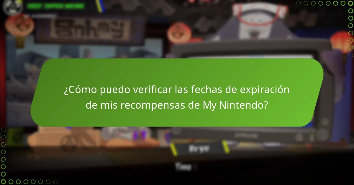 ¿Cómo puedo verificar las fechas de expiración de mis recompensas de My Nintendo?