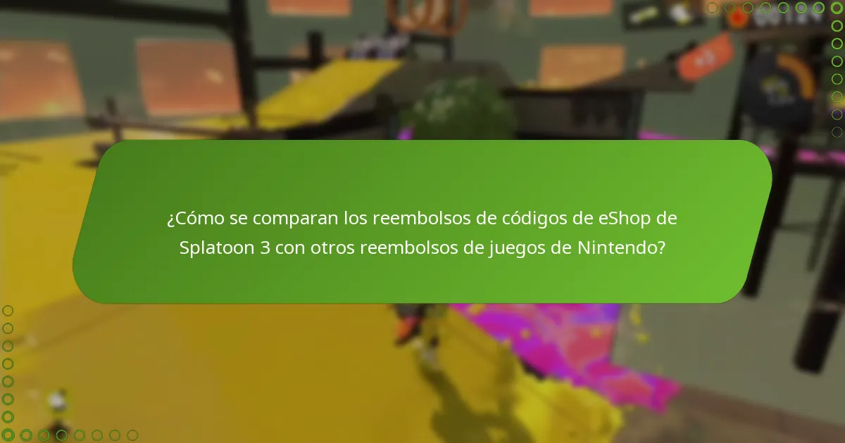 ¿Cuáles son las condiciones y términos para los reembolsos de códigos de eShop de Splatoon 3?
