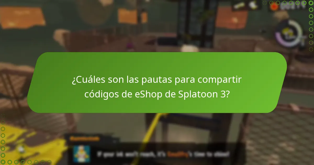 ¿Cómo pueden los usuarios compartir códigos de eShop de Splatoon 3 de manera segura?