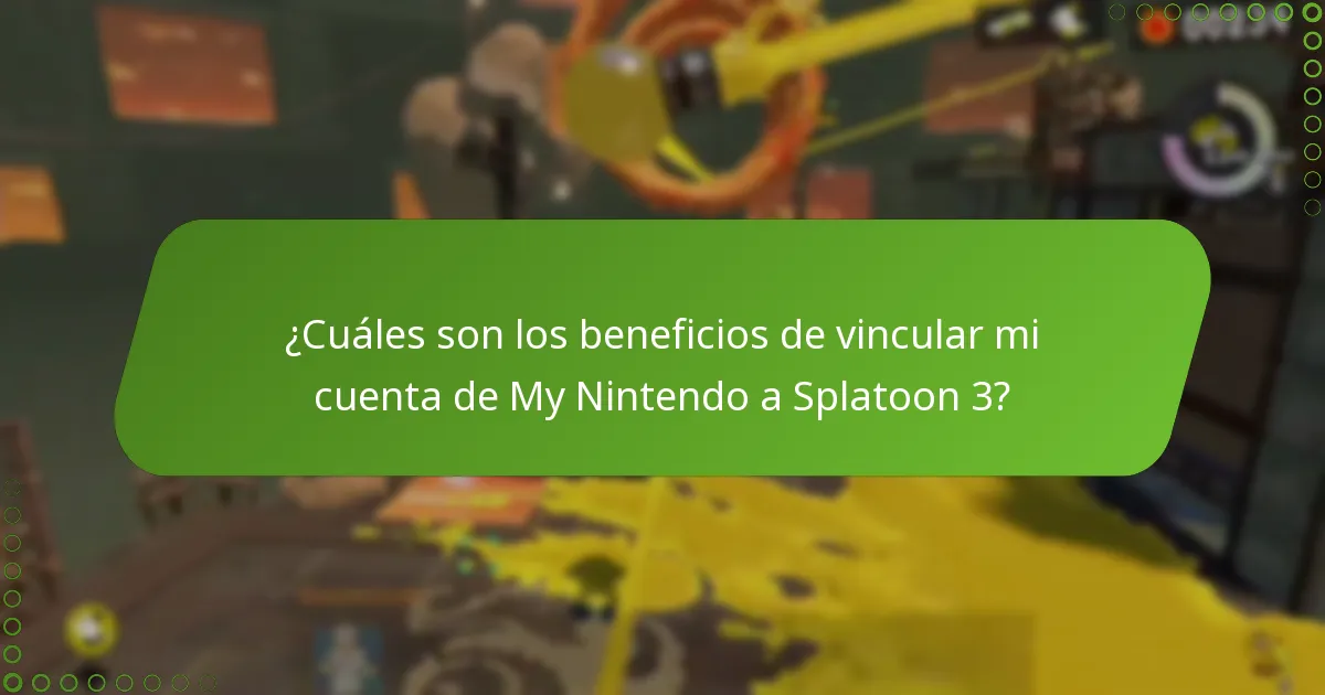 ¿Cómo se compara la vinculación de mi cuenta de My Nintendo a Splatoon 3 con otros juegos de Nintendo?