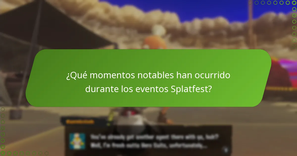 ¿Cómo se comparan los eventos Splatfest pasados entre sí?