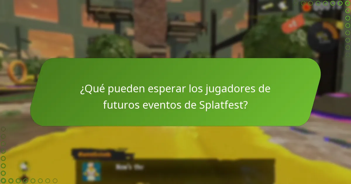 ¿Qué pueden esperar los jugadores de futuros eventos de Splatfest?